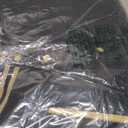 Men's Classic Varsity Letterman Jackets Genuine Leather Sleeve | Wool Blend Baseball College Jacket (X-Large, Black-cream)