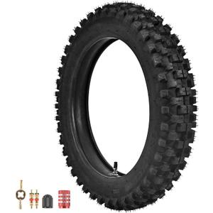 Trkimal 90/100-14 Rear Tire Inner Tube Assembly Tyre for Motocross Off Road Dirt Pit Bike (90/100-14)