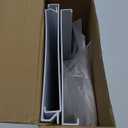 Flamorrow Dryer Vent Window Kit, 4" Window Vent Kit with Air Vent Cover, Adjustable Window Dryer Vent Panels with Insulation Foam Seal Strip & Aluminum Seal Tape, Hose Clamp