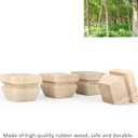 2 Inch Wooden Furniture Legs with Mounting Plates Screws Set of 4 Solid Wood Unfinished Replacement Furniture Feet for Couch Cabinet Sofa Dresser Ottoman TV Stand Bed Home