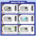 Toilet Cleaner - 2 Bottles, Powerful Bathroom Cleaning Product, Effectively Removes Stubborn Stains - Powder - 8.4 Ounces