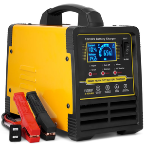 ConveniBee 12V 24VCar Battery Charger Heavy Duty, 015A Automatic Battery Maintainer, Auto Shutoffs, Repair Mode Smart Trickle Charger for Automotive Car Truck Motorcycle RV AGM and Lead Acid Batteries Deep Cycle