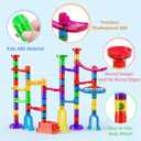 Marble Run, 109Pcs Marble Maze Game Building Toys for Kid, Upgrade Mable Track Race Construction STEM Learning Toy, Birthday for Boys Girls Aged 3-12