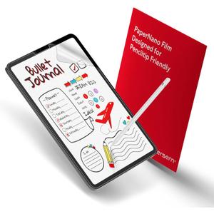 bersem 2 Pack Paperfeel Screen Protector Compatible with iPad Pro 12.9 Inch (2022 & 2021 & 2020 & 2018), iPad Pro 12.9 6th / 5th / 4th / 3rd Generation Matte PET Film for Drawing, Anti-Glare