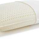 Kiss Dream 100% Talalay Latex Pillow, Natural Sleeping Bed Pillow - Luxury Soft Queen Size Pillow for Side, Back, and Stomach Sleepers - Removable Breathable Cotton Cover (Queen (Medium))