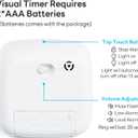 Yunbaoit Visual Timer with Night Light, 60-Minute Countdown Timer for Kids and Adults, Silent Classroom Timer, Time Management Tool for Home, School, or Work (Light Blue)