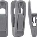 Trgowaul Velvet Hangers Clips, Pants Hangers Velvet Clips, Strong Finger Clips Perfect for Thin Velvet Hangers (20pc, Grey) (Gray)