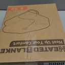 Electric Heated Blanket Twin Size 62x84 Inch - Super Soft Flannel, 10 Heat Settings, 1-12H Auto Shut Off, Machine Washable, Safe for Overnight Use (Light Brown)