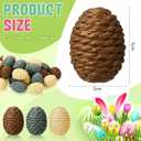36 Pcs Spring Eggs Colorful Foam Bright Spring Basket Stuffers for Hunt Creative Surprise Egg for Party Favor Decorations, 1.97 x 1.18 Inches (Classic Color)