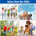 12 Pack Mini Soccer Balls for Kids, 4'' Small Soccer Ball for Pool Beach Garden Sports Game Party Supplies, Inflatable Mini Classics Soccer Balls for Indoor Outdoor Games