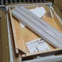 31.5" Solid Wood Dining Room Table for 2,Modern Farmhouse Rectangular Kitchen Real Wooden Table,Mid Century Fluted Design Furniture Desk for Home,Small Space,Apartment,Living Room Nature