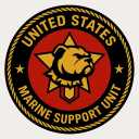 Marine Support Unit Heavy Duty Military Grade USA Flag Dog Leash for Large & Medium Breeds - Patriotic Pet Lead