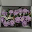 Ling's Moment Boutonniere for Men, 10pcs Groomsmen Guest Boutonniere, Artificial Flowers for Wedding Dcor/Prom/Homecoming,etc.Purple Lilac