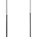 Whitmor Adjustable Garment Rack Rolling Clothes Organizer, Black and Chrome