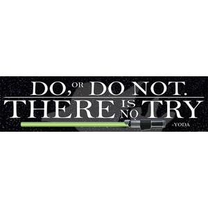 Eureka Star Wars "Do, or Do Not" Classroom Decoration Banner for School Teachers, 12.5" W x 18" L