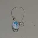 Badge Reels Retractable Double Sided Color Print Pattern Holders with Retractable Keychain and Clip, Durable Nylon Rope, Green Marble