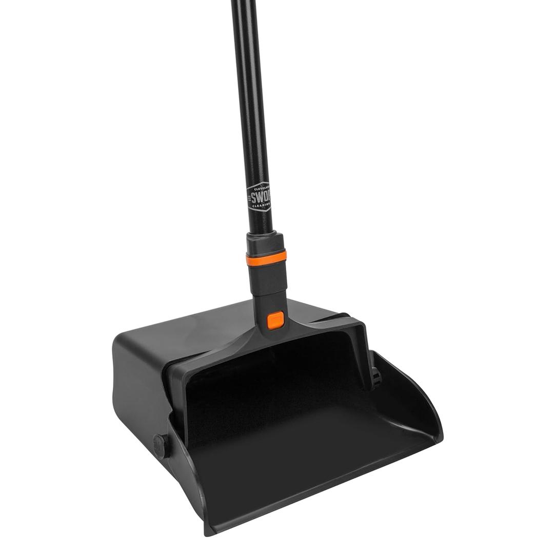SWOPT 12'' Upright Dustpan, Standard Combo Ergonomic Design Eliminates Need to Bend While Cleaning Interchangeable with All SWOPT Cleaning Products