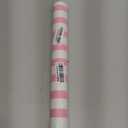 AmazingSpark Pink Striped Paper Table Runner Roll  25' Long x 16 Wide Disposable Paper Striped Table Runner for Birthday Wedding Carnival Christmas Party Kitchen Dining Tabletop Decoration