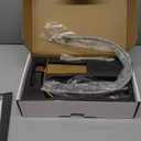 Hoimpro Brushed Gold Waterfall Spout Single Hole Bathroom Faucet, Stainless Steel Single Lever Bathroom Vanity Sink Faucet with Drain, cUPC Hose and Deck Plate