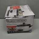 BLACK+DECKER 6-Cup Rice Cooker, Steaming Basket, Removable Non-Stick Bowl, One Touch