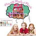 Beverly Hills Sweet Li'l Family Dollhouse People Set of 3 Action Figure Set: Boy, Girl, and Toddler