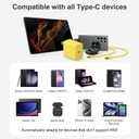 45W USB C Super Fast Charger, Type C Charger Fast Charging Block, Android Phone Charger with 6Ft Type C to C Cable for Galaxy S25 Ultra/S25/S24/S23/S22/S21/S20/Note 20/Note 10（Yellow）