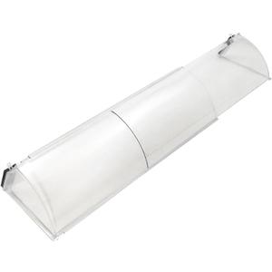 Frost King HD11 Baseboard Air Deflector, Heavy Duty, Clear Plastic with Magnetic hold, Fits baseboards up 25' wide, Adjustable 15" to 25"