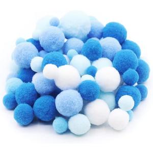 150pcs Assorted Sizes & Colors Craft Pom Poms Balls for Hobby Supplies and DIY Creative Crafts Party Decorations (20)