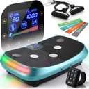 Lifepro Rumblex 4D Curved Vibration Plate Exercise Machine Triple Motor Vibrating Platform Machine with 7 Modes & 60 Speeds Full Body Vibration Plate for Lymphatic Drainage & at Home Workout