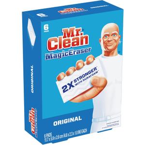 Mr. Clean Magic Eraser Original Scrubbers, 6 Per Box, Case of 6 Boxes