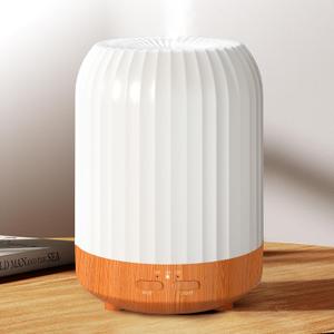 Essential Oil Diffuser for Bedroom, Quiet Humidifiers for Home, Ultrasonic 250ML Small Aromatherapy Diffuser, 7 LED Color Safety Auto-Off Timer, for Large Baby Bedroom, Hotel, Plant, Wood