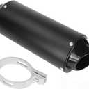 38mm Exhaust Silencer Muffler Pipe & Clamp Motorcycle for 50cc 70cc 90cc 110cc 125cc 150cc 160cc for Honda Yamaha Kawasaki Taotao Sport-B Pit Bike Dirt Bike 4 Wheeler ATV Quad Motocross Black