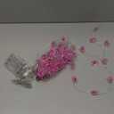 Mudder 33FT 100 LEDs Cherry Blossom Flower Fairy String Lights with Remote, USB & Battery Operated Pink String Lights for Bedroom, Indoor Outdoor Party Wedding Decoration