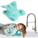 Upgrade Hair Washing Station for Kids Hair Washing Neck Pillow for Kids' Wash Time Ergonomic Kids Hair Washing Station for Sink Portable Hair Washing Mat for Children on Bathtub,on Floor