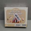 Joyreal Montessori Busy Board Wooden Sensory Toys for Toddler with LED Light Up Switch, Baby Fidget Board Travel Toys for 18+ Months, 1 2 3 Year Old Boys Girls Toddler Toy Gifts (Farm)