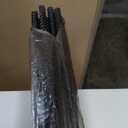 Metal Rebar Stakes 36 Inch 8 Pack Ground Stakes Heavy Duty 1/2 Inch Diameter with Chisel Point End Landscape Timber Spikes for Cement, Concrete Form, Plant Support, Black