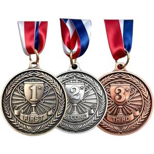 Medals for Awards 1st 2nd 3rd Place Medals Olympic Medals for Adults Sports Party Soccer Basketball Competition Winner First Second Third Place Trophy Participation Gift Gold Silver Bronze (6)