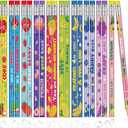 PerKoop 200 Pieces Inspirational Pencils Bulk Fruit Graphite Pencil with Eraser Motivational Wood Pencils for Kids Students Award School Prizes Classroom Activity Fruity Party Favors, 10 Styles