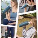 Tumbler Adapter for Stanley to Flavor Cartridge, Compatible with Stanley Quencher H2.0 FlowState Tumblers 30oz&20oz, Adapter to Flavor Cartridge, BPA Free, Food Grade Silicone Leak-Proof (Blue Spruce)