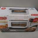 Dash Clear View Toaster | 10" Long Slot 2 Slice Toaster with See-Through Glass Window, 7 Browning Levels, Bagel, Defrost & Reheat Functions, Removable Glass Panel, Crumb Tray, White