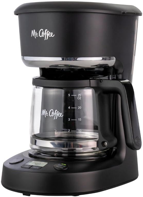 Mr. Coffee, 5-Cup Mini Brew Switch Coffee Maker, Black