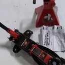 DNA MOTORING TOOLS-00280 Low Profile Hydraulic Trolley Service/Floor Jack Combo with 2 Ratchet Jack Stands, 2 Ton (4000 lbs) Capacity