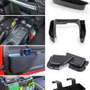 Savadicar 4 Pack Center Console Organizer, Interior Storage Accessories for 2011-2018 Jeep Wrangler JK JKU, Maximize in-car Space with ABS Storage Kits, Black