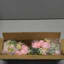 6 Pcs Peonies Artificial Flowers Bulk, Mixed Pink Silk Peonies Fake Bouquet for Floral Centerpieces,Red Realistic Faux Peony Flower for Flower Arrangements Wedding Decoration Vase