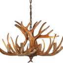 Aimery Branch Deer Antler Chandelier Lighting Vintage Deer Antler lamp (4light（7 Antler）)