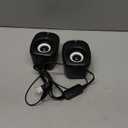 Computer Speakers for Desktop PC,Desktop Gaming Speakers,Small Computer Speakers USB Powered 3.5mm Aux Speaker for PC,Laptop,Tablet,Monitor,Phone, Black