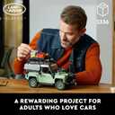 LEGO Icons Land Rover Classic Defender 90, Model Car Building Set for Adults and Classic Car Lovers, This Immersive Project Based on an Off-Road Icon Makes a Great Gift for Adults and Teens, 10317