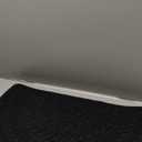 RORA Half Circle Door Mat Front Door Mat Outside Entrance Black Welcome Mats Indoor Outdoor Semicircular Doormat for Outdoor Half Round Door Mats for Garage Muddy Paws 17x30