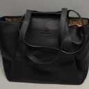 LOVEVOOK Laptop Tote for Women - 15.6 Inch Faux Leather Laptop Bag with Clutch, Large Capacity Office Purse Computer