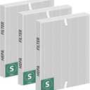 Improvedhand C545 Replacement Filter S Compatible with Winix C545 Air Purifier, True High Efficiency Filters, Replaces Filter S 1712-0096-00 3PACK